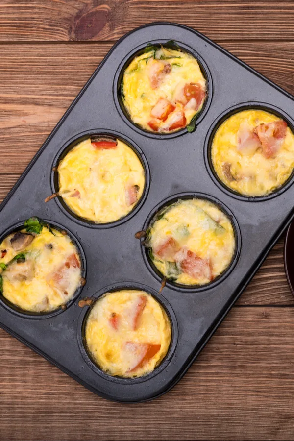 eggs in muffin tin