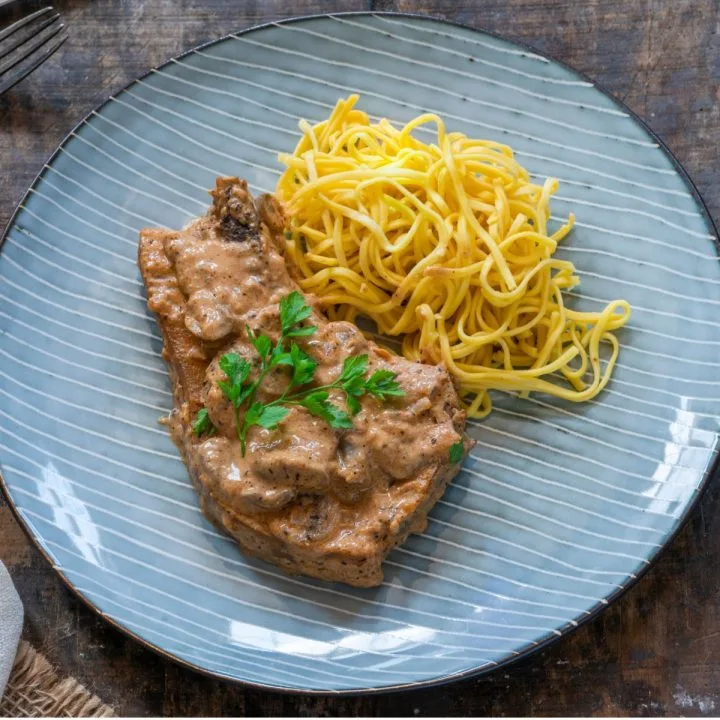 mushroom pork chops