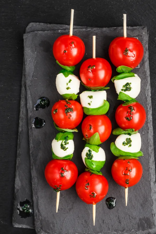 caprese salad skewers