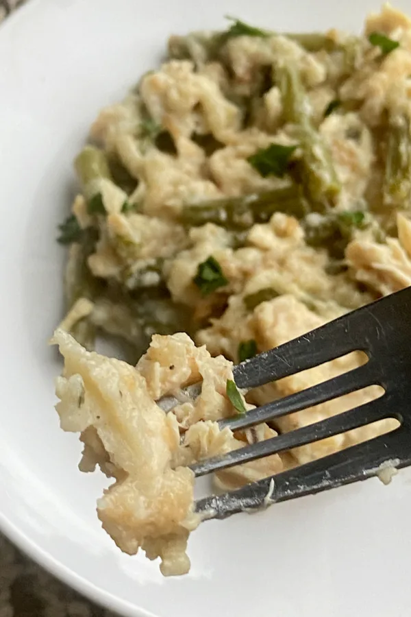 fork with food