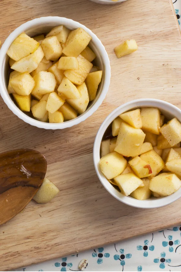 diced apples 