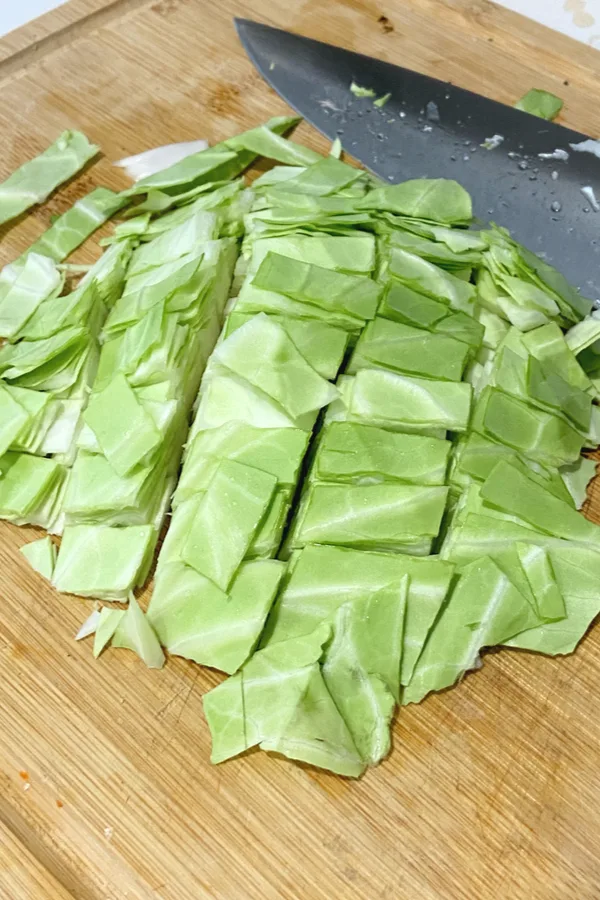 cut cabbage
