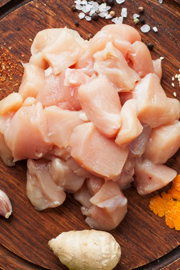 diced chicken breast