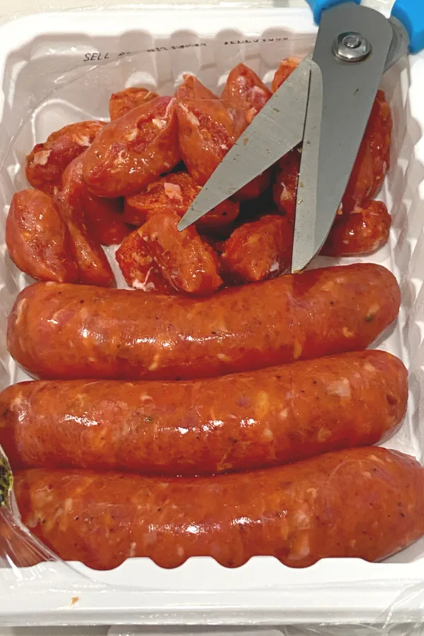 Hot Italian sausage