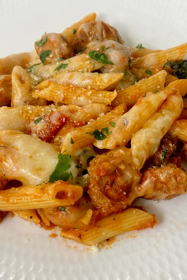 chicken sausage penne pasta