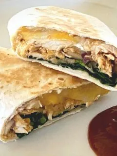barbecue chicken wrap