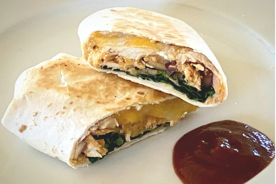 barbecue chicken wrap