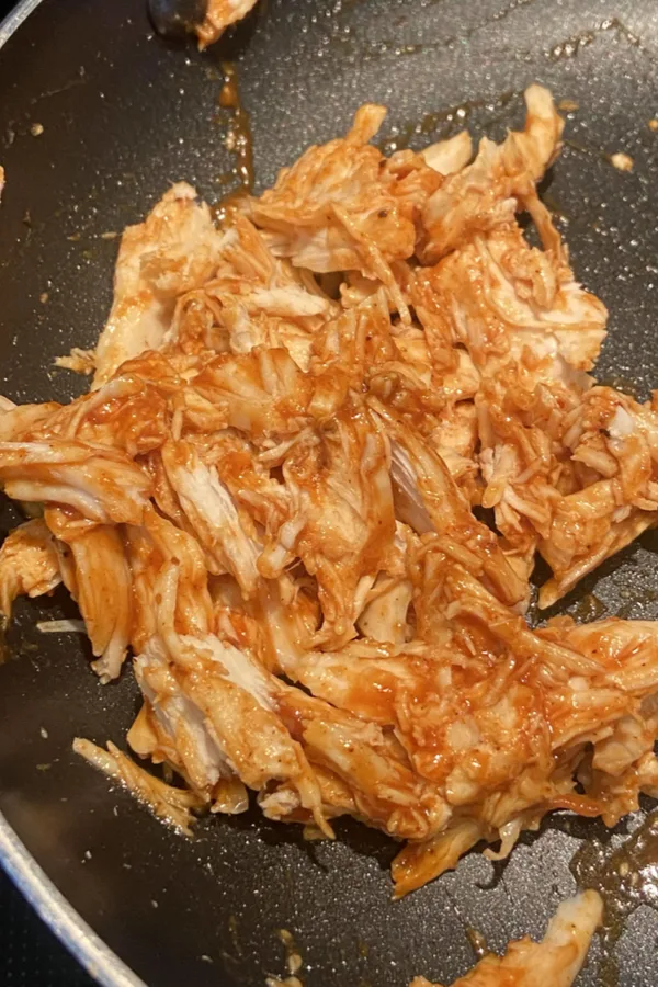 barbecue sauce on leftover rotisserie chicken 