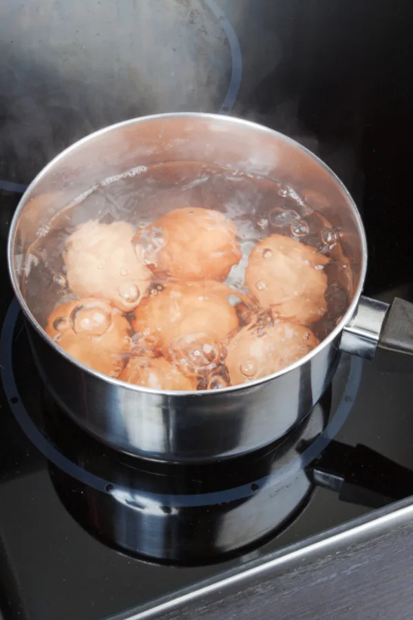 boiling eggs