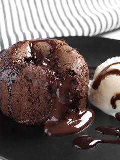 molten lava cake for two