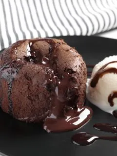 molten lava cake for two