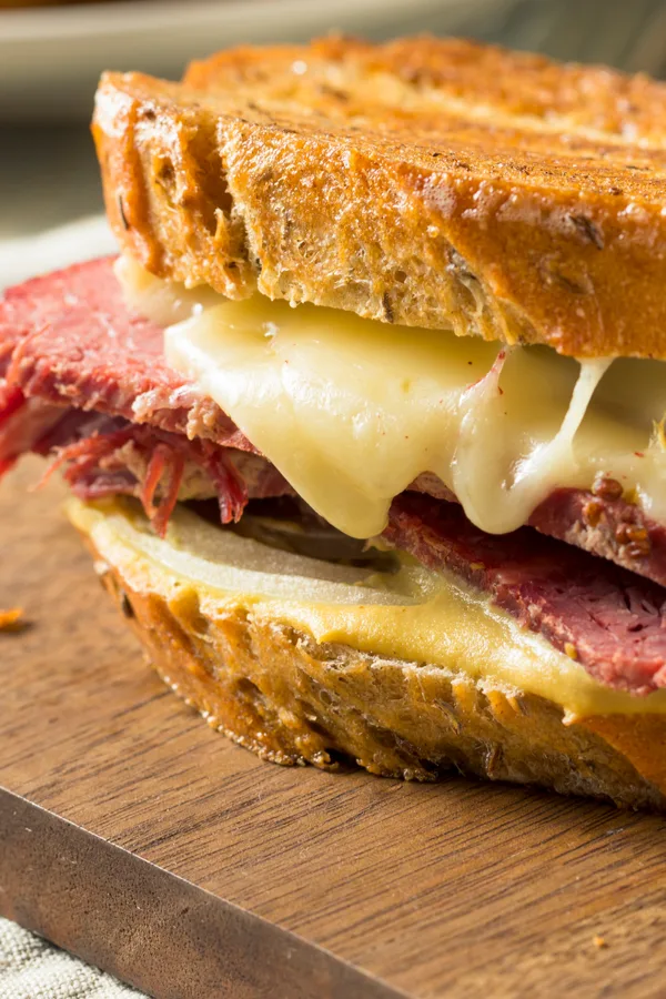 Swiss cheese and homemade Russian dressing