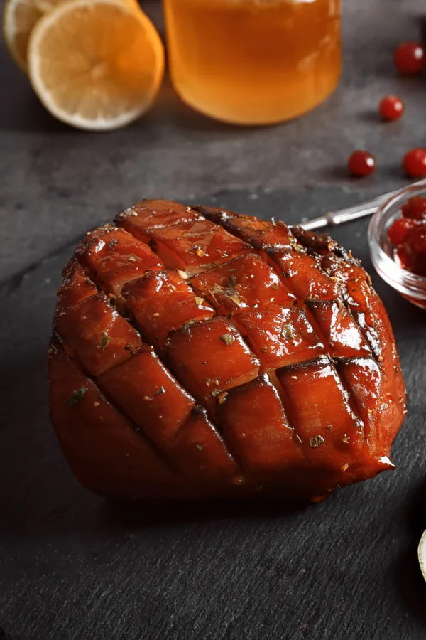 honey bourbon glazed ham 
