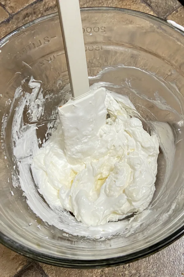 cream filling for a dessert recipe for two