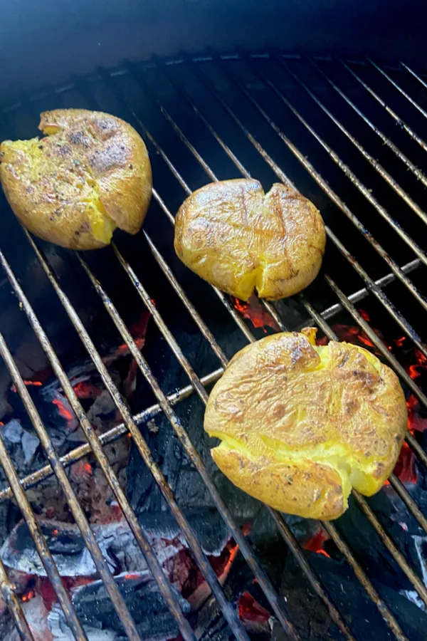 potatoes on the grill