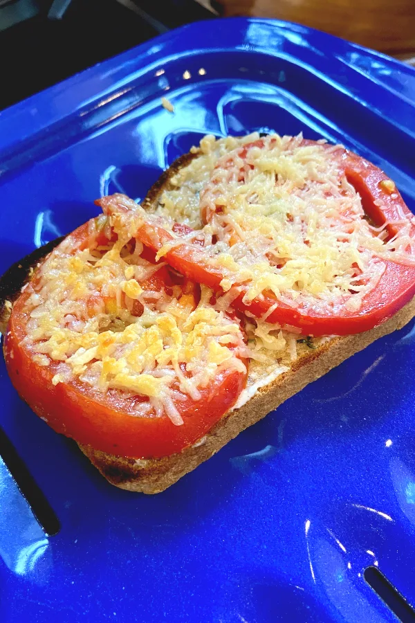 open face tomato sandwich