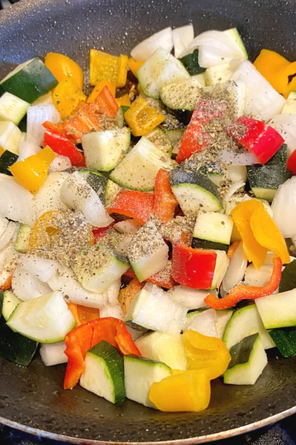 Italian seasoning on vegetables