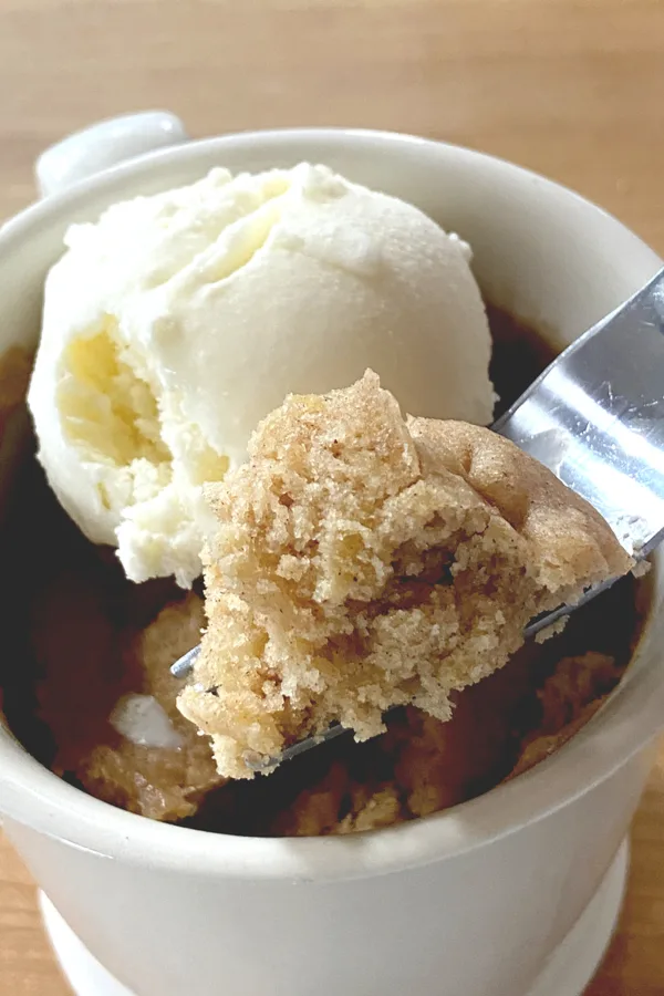apple pie mug cake 