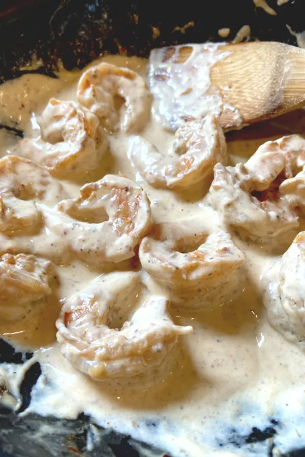 Cajun shrimp in cream sauce