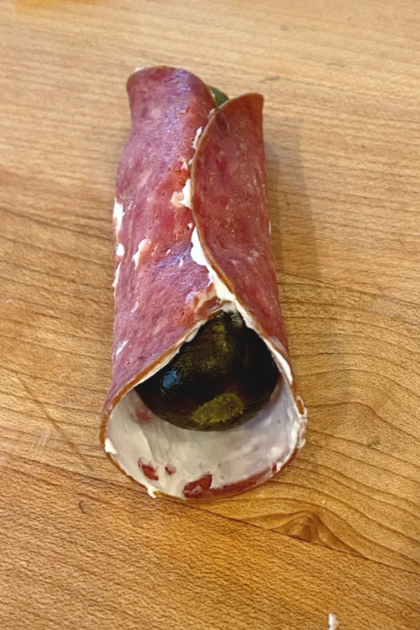 dried beef around pickle