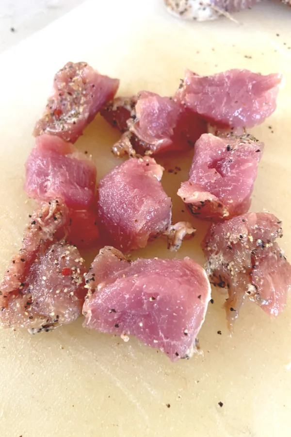 cut pork tenderloin to make this recipe