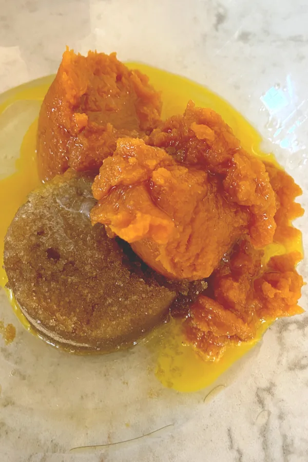 wet ingredients for pumpkin donuts