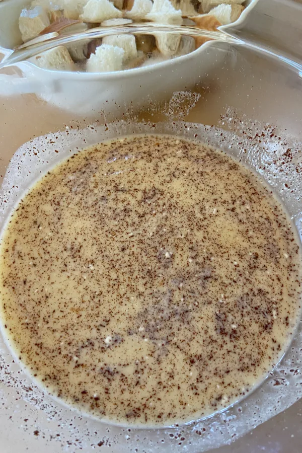 milk and egg batter 
