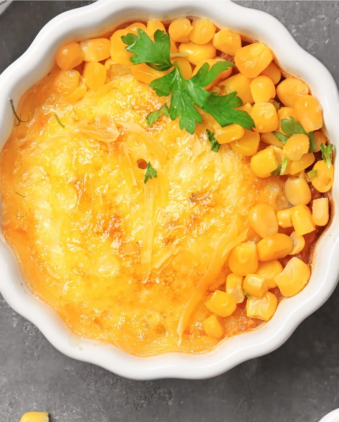 Jiffy corn casserole for two