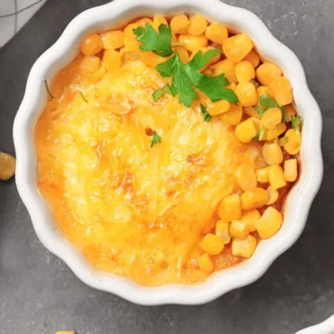 Jiffy corn casserole for two