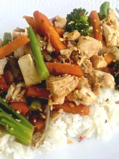 leftover turkey stir fry