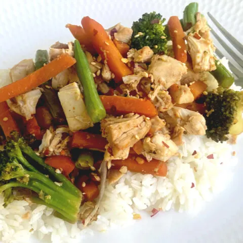 leftover turkey stir fry