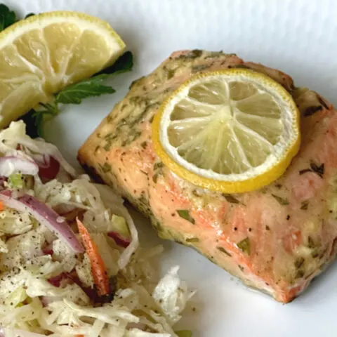 honey mustard salmon dinner
