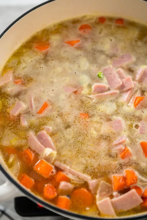 soup simmering 