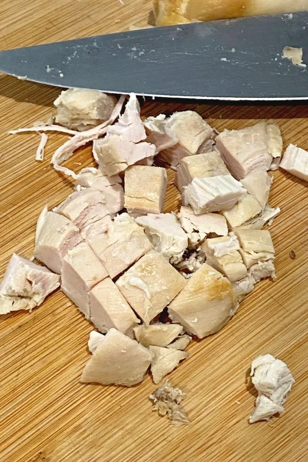 leftover turkey cut