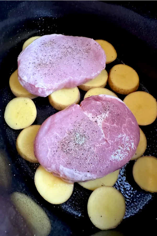 slow cooker pork chops and potatoes