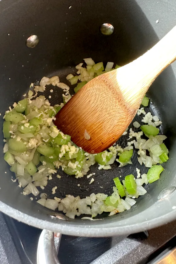 saute green peppers and onions