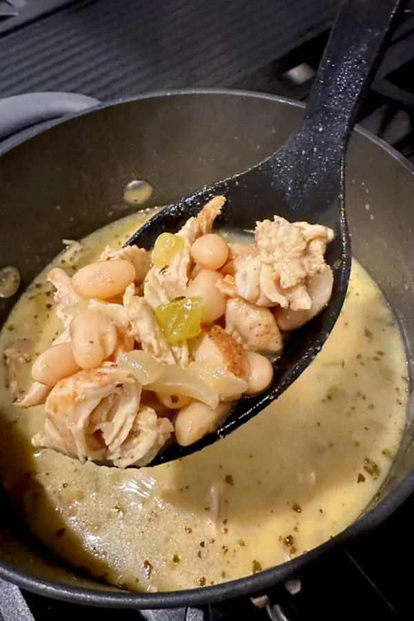 white chicken chili for two