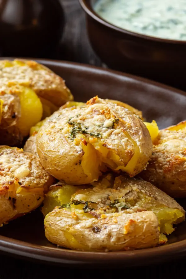 garlic smashed potatoes 
