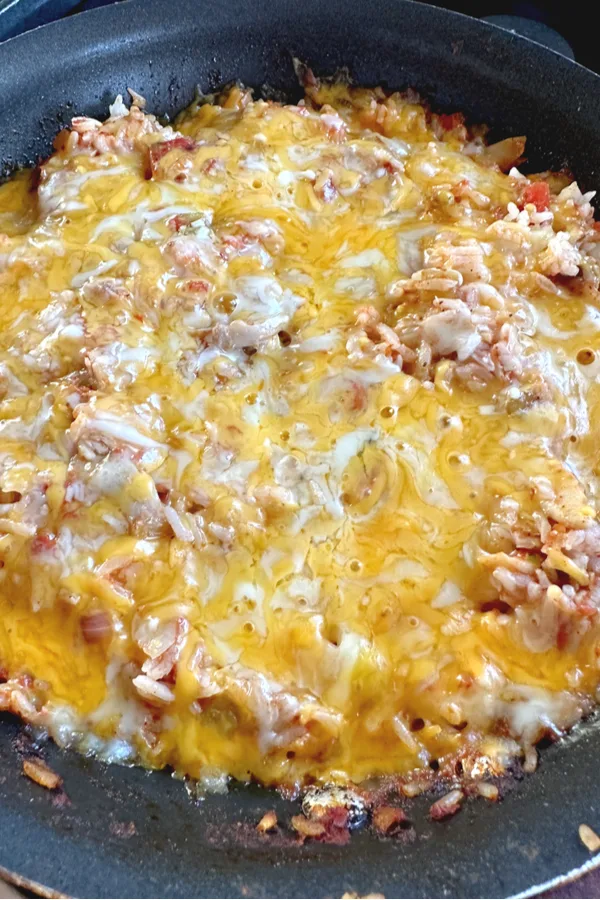 Cheesy Tex Mex Chicken Skillet Casserole