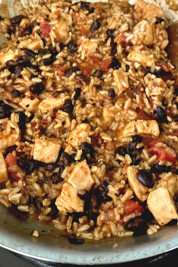one pot chicken burrito bowl