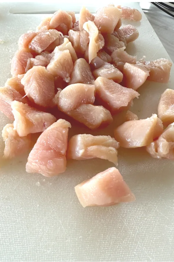 diced chicken breast 