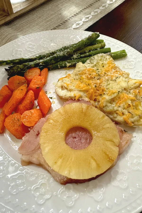 Easter dinner plate