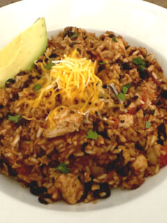 one pot chicken burrito bowl