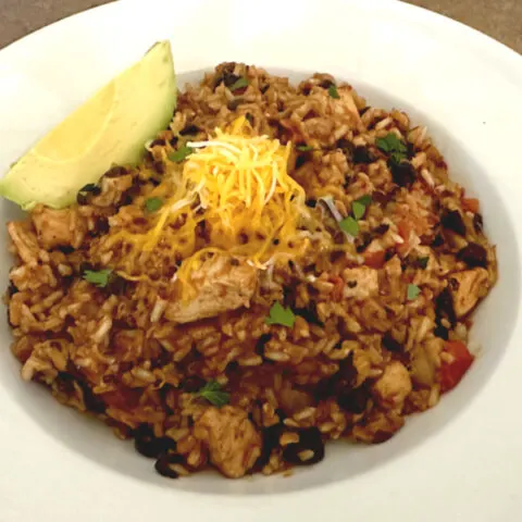 one pot chicken burrito bowl