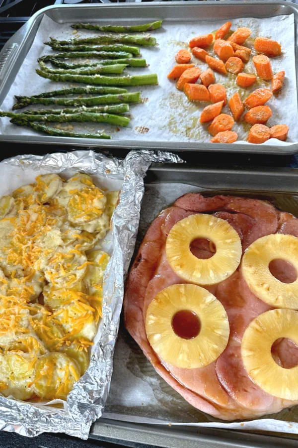sheet pan Easter dinner 