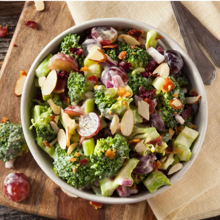broccoli salad for two