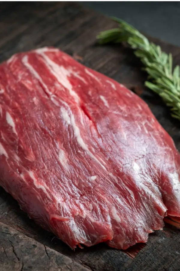raw flank steak