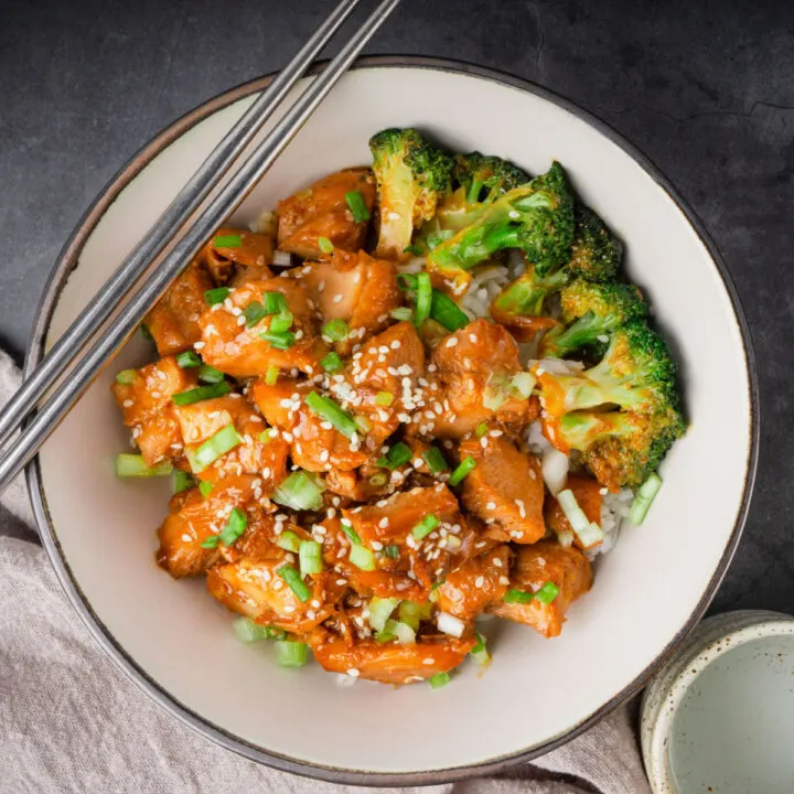 teriyaki chicken and broccoli
