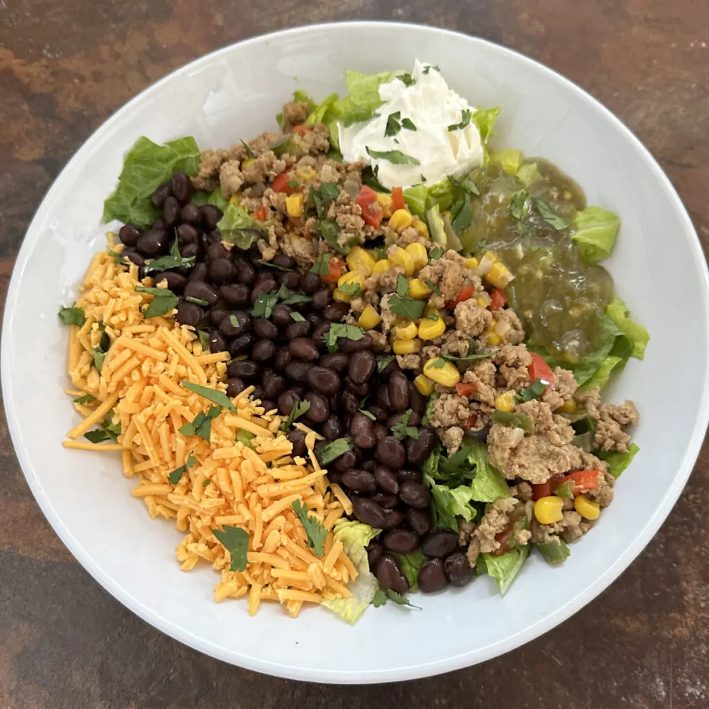 ground turkey taco salad