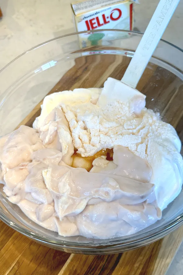 pudding mix and strawberry yogurt 